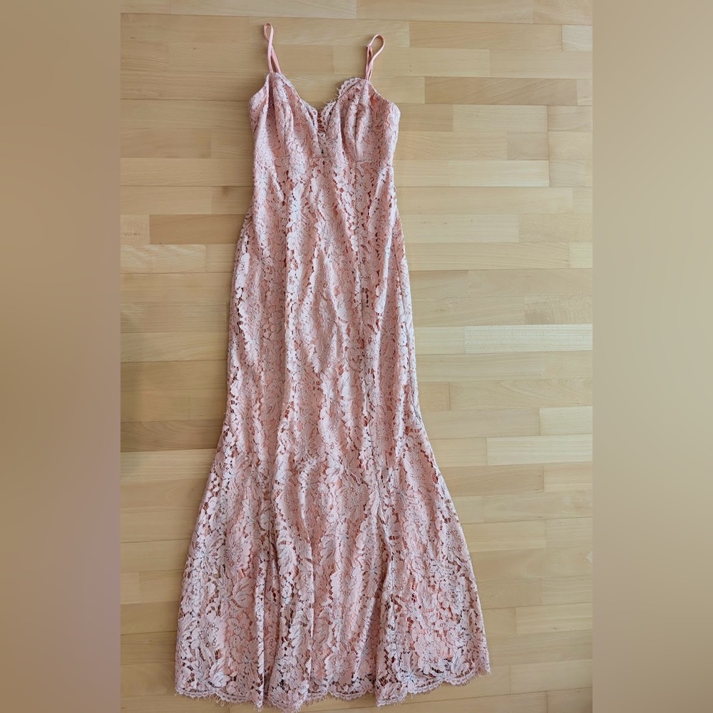 Lulu's Coral Lace Dress - Picture 5 of 9